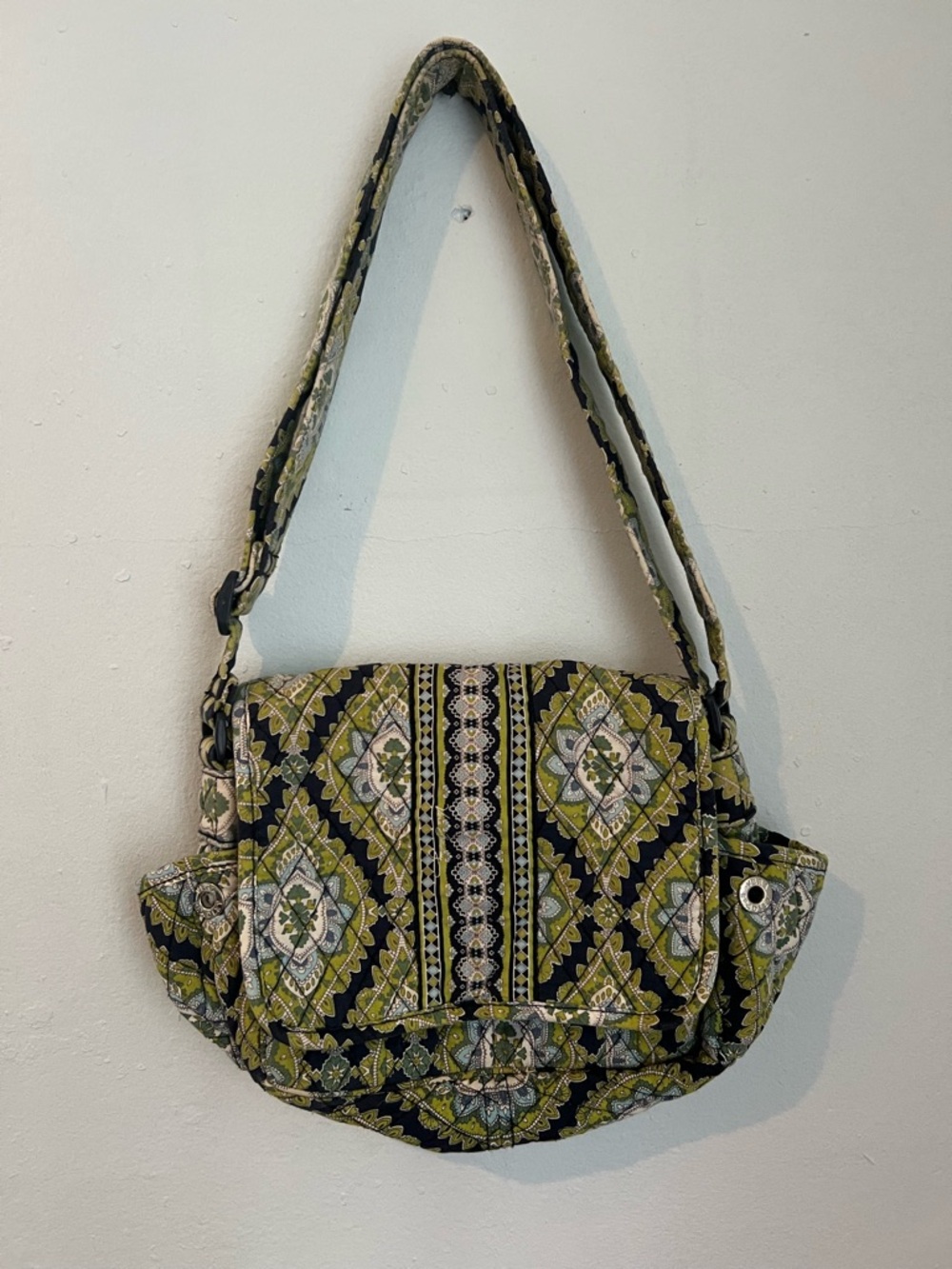 Vintage Vera Bradley Cambridge Retired Messenger Bag